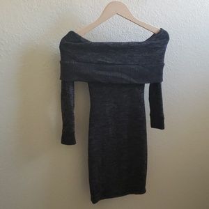 Off-The-Shoulder Sweater Dress